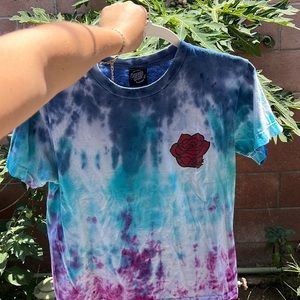 Small Santa Cruz homemade tie dye shirt.